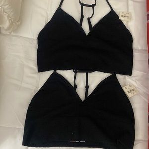 NWT 🖤Anthropologie seamless T-Back Bralette set of 2 ( only 3 sets left. )